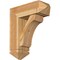 Ekena Millwork Legacy Arts and Crafts Rough Sawn Bracket w/ Offset Brace, Western Red Cedar, 8"W x 22"D x 26"H BKT0806X22X26LEC03RWR - alternate 1